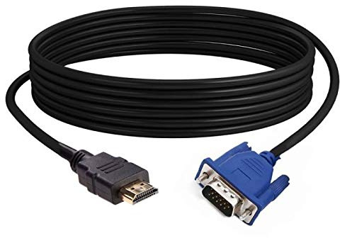 Dioche Câble Vga HD pour o Adaptateur Plastique Métal 10M Interface Multimédia Haute Définition vers pour Ordinateur de Bureau et Moniteur LCD