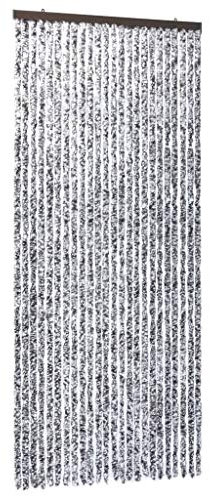 ZEYUAN Insektenschutz-Vorhang, Fliegenvorhang, Fliegenschutz Tür, Balkontür Fliegengitter, Fiegengittertür, Braun und Beige 100x220 cm Chenille