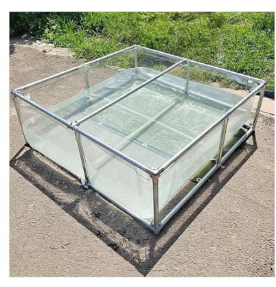 Piscine Fuori Terra, Piscina Dell'acquario Con Supporto Trasparente Pannello Di Visualizzazione E Valvola Di Scarico, PVC Stagno Della Piscina, Piscina For Pesci For L'allevamento Di Koi, Piscina For