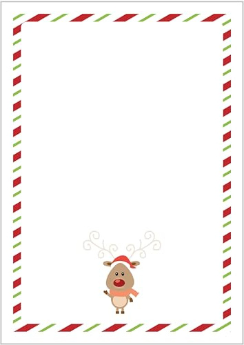Briefpapier Wichtel DIN A4 - Papier Weihnachten - 20 Blatt - Motiv Nr. 067 | 100g/m²
