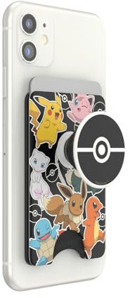 PopSockets Phone Wallet with Expanding Grip, Phone Card Holder, Pokémon - Pokémon Party