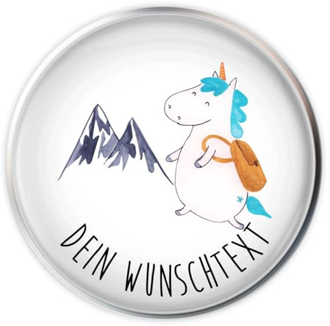 Mr. & Mrs. Panda Stöpsel Waschbecken Einhorn Bergsteiger - Personalisierte Geschenke, Abfluss, Reisen, Einhörner, Abenteuer, Wunschtext, Urlaub, Unicorn, Selbst Gestalten, Berge, Personalisierung
