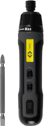 C.K Tools E-Driver, Electric High Torque Screwdriver, 3.6v USB-C Rechargeable Cordless Screw Driver with Double Sided PZ2 SL4 Bit, CK T4930