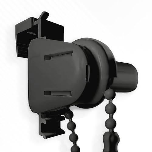 Rettika Montage Set für Rollo 17 mm, Grau, Klemmfix ohne Bohren für Doppelrollo, Tag und Nacht Rollo, Duo Rollo, Klemmträger für jalousien, Ersatzteile