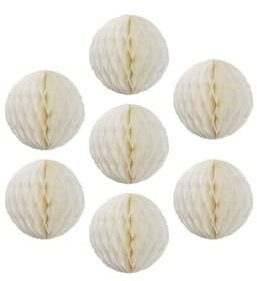 8 bolas de papel de 8 pulgadas, bolas decorativas de panal de abeja, pompones de papel, bolas de flores, bolas colgantes para cumpleaños, boda, guardería, baby shower, decoración del hogar (8