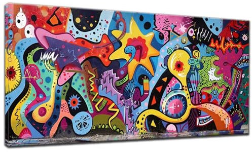Diamond Painting Erwachsene, 5D Diamond Painting Groß XXL Graffiti 40x90cm, DIY Farbe Diamant Painting Bilder Kreuzstich Crystal Arts Craft Malerei Kits, Diamond Painting Set für Home Wand Dekor Z-3