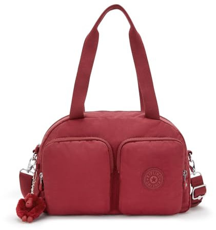 Kipling COOL DEFEA, Mittelgroße Schultertasche (mit abnehmbarem Schultergurt), 12.5 x 80 x 38 cm, Funky Red (ROT)
