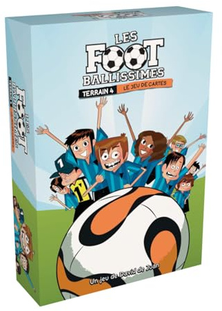 Les Footballissimes: Terrain 4, Juego de Mesa, Juego de Cartas, Familiar, Fútbol, para Niños, Infantil, Fútbol, Deporte, Idioma Francés, Edad +8 Años