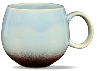 Teeladen Herzberg MAOCI - Jumbotasse/Jumbobecher - 0,5l - Porzellan - blau-beige-rot mit Farbverlauf