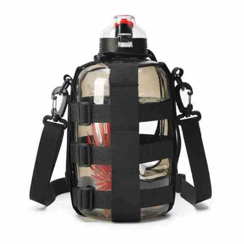 Goowafur Packbarer Flaschenhalter, Flaschenhalter zum Umhängen,Sling Bag Sleeve Beutelhalter | Stilvoller, Verstellbarer, wasserdichter, reißfester Trinkflaschenhalter für Campingausflüge