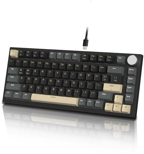 ATTACK SHARK K85 Clavier Gamer Mecanique, Rapid Trigger, Actionnement Ajustable, Interrupteur Magnétique, Apex Pro TKL Clavier de Jeu Filaire, Supporte DKS/MT/TGL, éclairage RVB, Gasket, pour PC/Mac