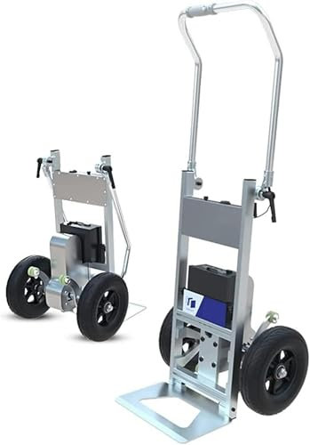BTURYT Tragbares Elektrisches Treppensteigen, Treppensteiger Sackkarre Elektrisch Treppen Auf Und Ab, 500W Brushless Motor&48V/12AH Abnehmbarer Akku Sackrodel~/