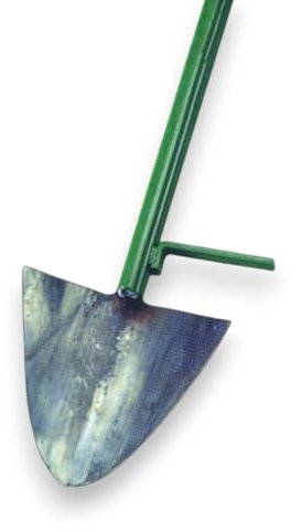 Briconess.com Vanga in Acciaio forgiato con Manico Metallo e Staffa poggiapiede