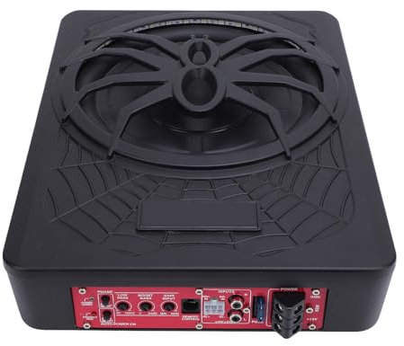 Generic Bajo el Conjunto de Subwoofer de Siege, un Control Remoto de Amplificador Integrado Debajo del Subwoofer de Asiento de Asiento PUigné 800W para el Automóvil para el Automóvil (De Colores)