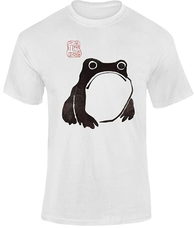 Varsany Graphic Frog T Shirt – Japanese Tshirt for Adults, Frog Shirt Graphic Tee, Cottagecore Top