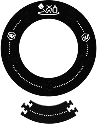XAWU Dart Board Surround Ring, Durable EVA Dartboard Wall Protector Fits 45cm Standard Dart Board, for Home, Bar and Outdoor Use, Easy Set Up Darts Accessory, Dartboard Not Included