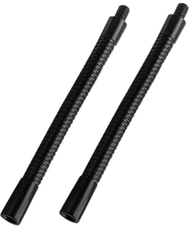 Abaodam Tuyau Flexible en Alliage pour Pied de Microphone à Col de Cygne 18cm Noir, Lot de 2, Robuste et Polyvalent, pour Studios D'enregistrement et Diffusion