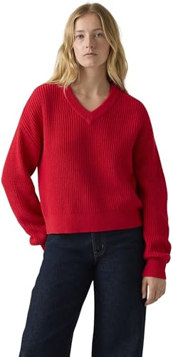 Levi's Mujer Jersey Reese con Cuello de Pico, Relaxed Fit