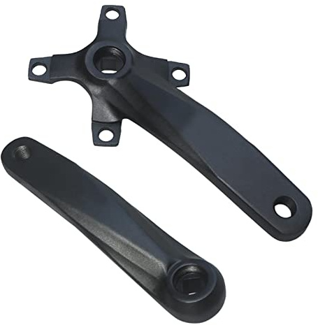 pistro Rennrad Kurbelgarnitur Fahrrad Kurbelgarnitur Links Und Rechts Kurbelarm 104mm Lochkreis Schwarz- 152 mm