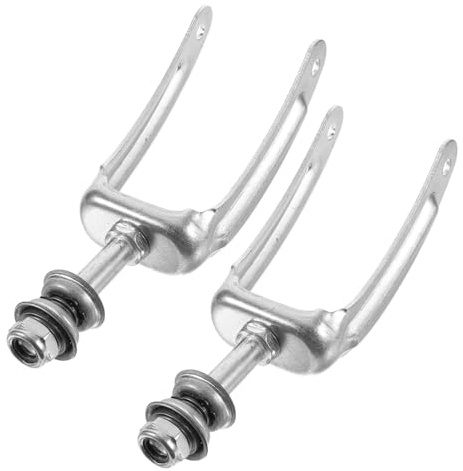 TOBBOMEY Wheelchair Front Wheel Bracket Replacement Steel Front Wheel Fork Bracket with Bearings and Nuts for Electric and Manual Wheelchairs Wheelchair Parts for Stable Fork Support