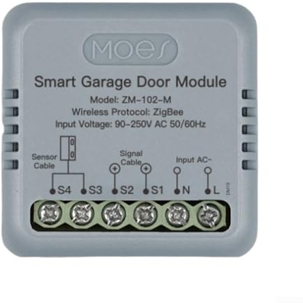 Garage Door Opener For Smart Switch with For ZigBee and For Tuya Compatibility Featuring For Alexa Voice and Remote Control