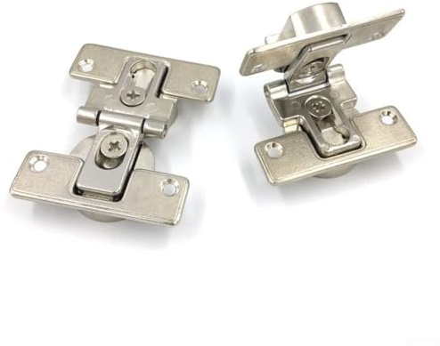 Gdfnmogo Bisagra plegable de aleación de zinc de 180 grados, autosuficiente, diámetro de copa de 35 mm para puertas de muebles con capacidad de carga de 10 kg