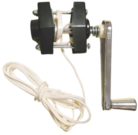 MagiDeal Mécanisme de Manivelle pour Parasol de Jardin, avec Corde, Accessoires pour Parasol de Terrasse, pour Terrasse, Balustrades, Plage, Cour, Balcon