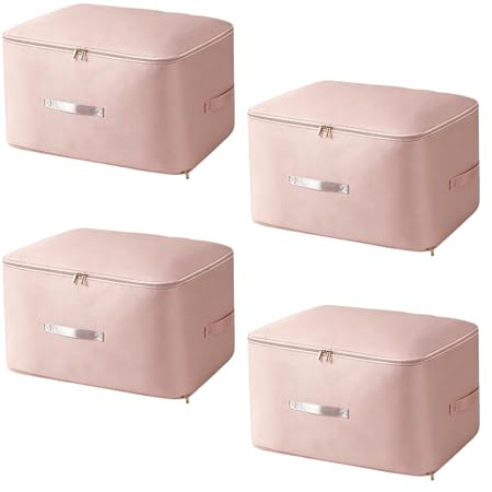 4 125 l borsa portaoggetti trapunta a doppio strato con manico organizer per guardaroba per piumini, lenzuola, coperte, cuscini, abbigliamento, coperta a doppio strato
