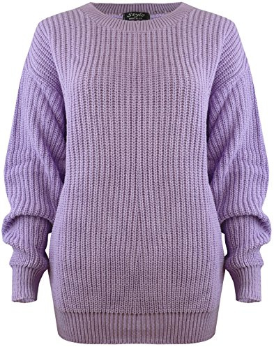 SA Fashions® Oversized New Ladies Womens Chunky Baggy Jumper Knitted Sweater Thick Top S-XXL 8-22
