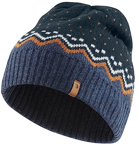 Fjällräven Unisex Ovik Knit Hat, Dark Navy, One Size