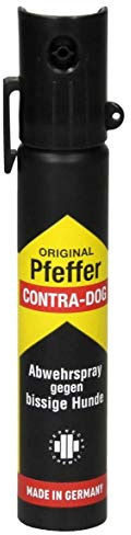 TW1000 Unisex – Erwachsene Pfeffer Contra-Dog Top-Hit mit Clip Pfefferspray, farblos, 91mm