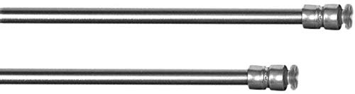Klemmstange FLEX ausdrehbar/ausziehbar TELESKOP mit Saugknopf zum klemmen - ohne zu schrauben und bohren für Fenster und Türen (edelstahl-optik, 80-100 cm)