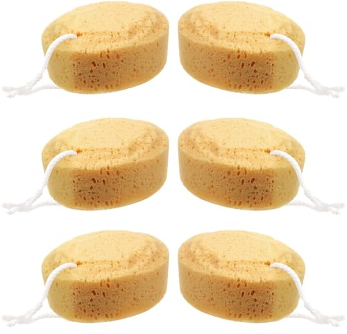 Boao 6 Pieces Foam Body Sponge Soft Exfoliating Bath Sponge Shower Sponge Body Scrubber for Adults Body Cleansing Supplies, 5.5 Inch