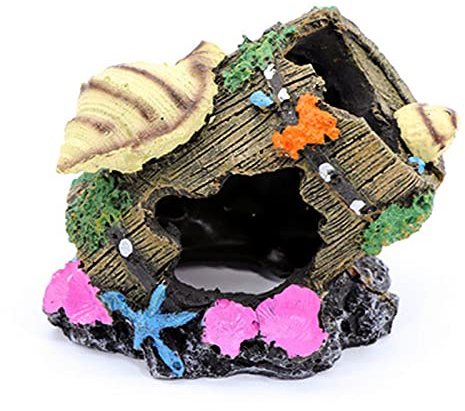 HPiano Botti Acquario Vino Corpo in Resina Ornamento Artificiali Cave Fish Tank, Grotta per Acquario in Resina, Paesaggio Decorativo per Acquario Paesaggistica Decorazione