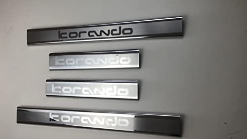 manox für Ssangyong Korando 2010+2022 Einstiegsleisten Türschutz 4 Stk Chrom Edelstahl