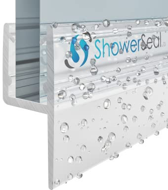 Shower Seal h Shape Vertical Seal 4 mm to 10mm Glass | Vertical Shower Seal Strip 12mm or 20mm fin (4-6mm Glass | 20mm fin)