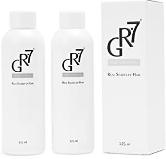 GR-7 Lotion for Grey Hair 125ml - 2 Pcs - Anti Grey Hair for Men and Women - Against Grey Hair - Away with Grey Hair