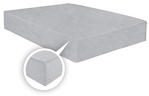 Thermal Flannelette Fitted sheets 25cm-100% Brushed Cotton Flannel Fitted Sheets-Warm & Cosy Thermal Fitted sheets-Elasticated Corners Fitted Bed Sheets (Grey, King)