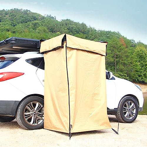 FQMYLTYN Auto Seite Duschzelt, Tragbares Pop Up Duschzelt, Camp Toilette, Umkleidezelt, Sonnenschutz und Wasserdicht, Belüftungsdesign 90 X 90 X 180 cm (Color : Aluminum Shell Packaging)