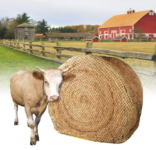 FANYING Large Size Hay Net Large Bale Net Rectangular Round Bale Pasture Slow Feeding Hay Net, Suitable For Horses And Mules, 6, 3XL