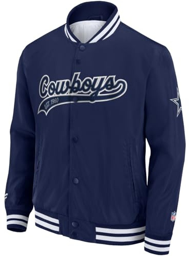 Fanatics Dallas Cowboys NFL SATEEN collegejacka, marinblå, L