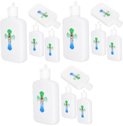 Alipis 18 Stk Weihwasserflasche Weihwassertopf Christliche Partyflasche Leere Segensflaschen Mädchen Gastgeschenke Reisegeschenk Dekorative Flasche Startseite Sport Muschelschale