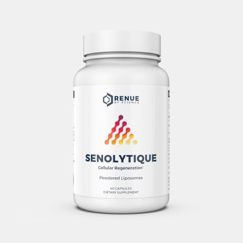 RENUE By Science Senolytique (Sénolytic) Complément Liposomal (Quercétine, Fisétine, Spermidine) - Formule Biodisponible pour une absorption accrue - 60 gélules