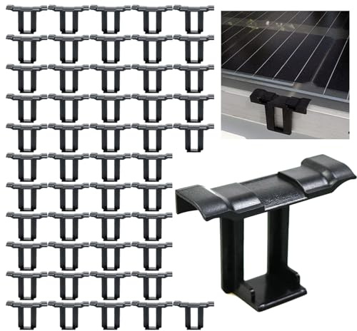 JVHLOV 50 Stück Solarpanel Wasserablauf Clips, PV Modul Entwässerungsclips | Solarmodul Reinigungsclips 30 mm zur Schmutz- und Wasserentfernung, für Photovoltaik Panel Pflege