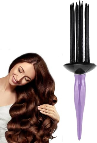 Anulely Pettine per arricciare i capelli, pettine arricciacapelli, spazzola arricciacapelli per bigodini, pettine arricciacapelli, parrucchiere per capelli ricci, pettine per arricciare, sollevare