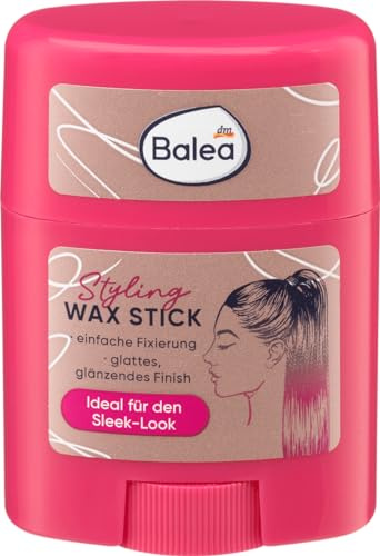 Balea Haar Wax Stick, 25 g Styling schnelle Fixierung auch Babyhaar geeignet Mangobutter und Avocadoöl