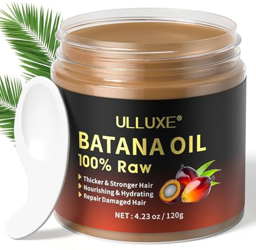 Batanaöl für Haarwuchscreme, Rohes Batanaöl 100% Natürliches aus Honduras, Unraffiniertes Batanaöl Verbessert die Haardichte, Repariert Geschädigtes Haar, Verhindert Haarausfall für Männer Frauen 120g
