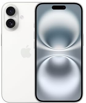 Apple iPhone 16 256 GB: 5G Mobile phone with Apple Intelligence, Camera Control, A18 Chip and a Big Boost in Battery Life. Works with AirPods; White