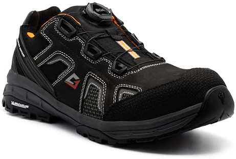 GARSPORT Gravel Low 3 S3, säkerhetssko Unisex Vuxen, Svart och orange, 45 EU
