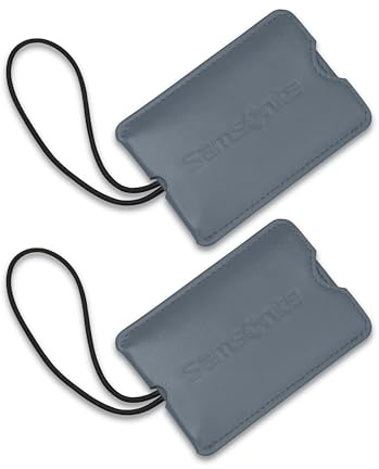 Samsonite 2-Pack Vinyl ID Tags, State Blue